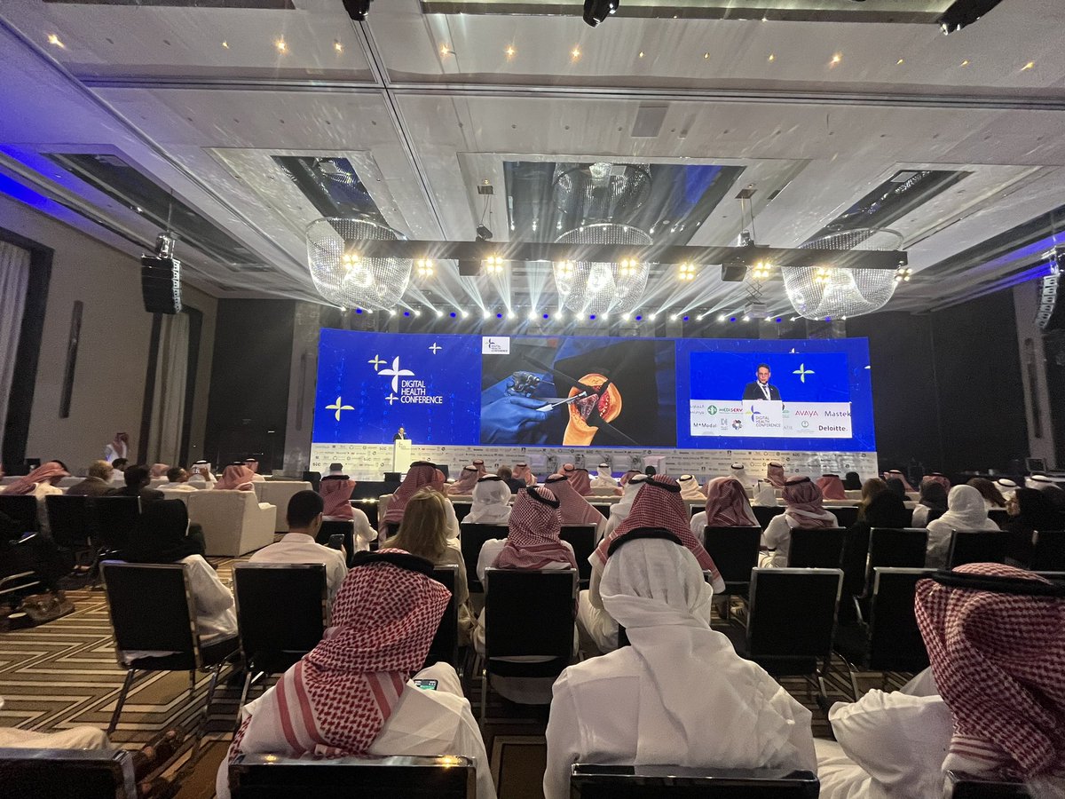 ShekShekx's tweet photo. #HappeningNow a panel discussion: Leadership in the era of Artificial Intelligence as part of the #KFSHRC
#DHCon23
#DHConference
#AppliedAI https://t.co/HMwVzUlNQb