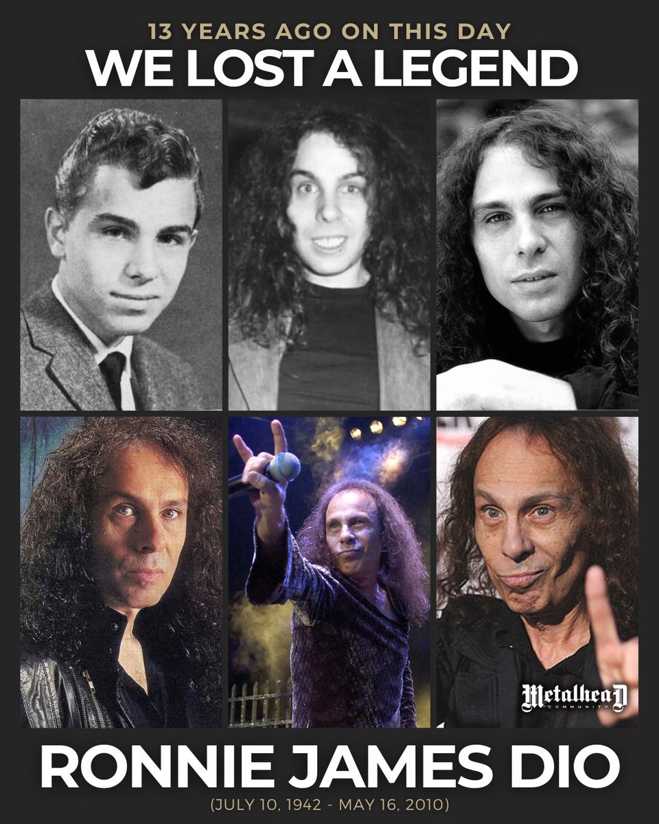 13 years ago #OnThisDay, we lost a legend. Join us in honoring the memory of #RonnieJamesDio, a musical titan whose impact on the metal genre is immeasurable. Gone but never forgotten.

What's your favorite song with his vocals?

#MetalheadCommunity #MetalCommunity #HeavyMetal