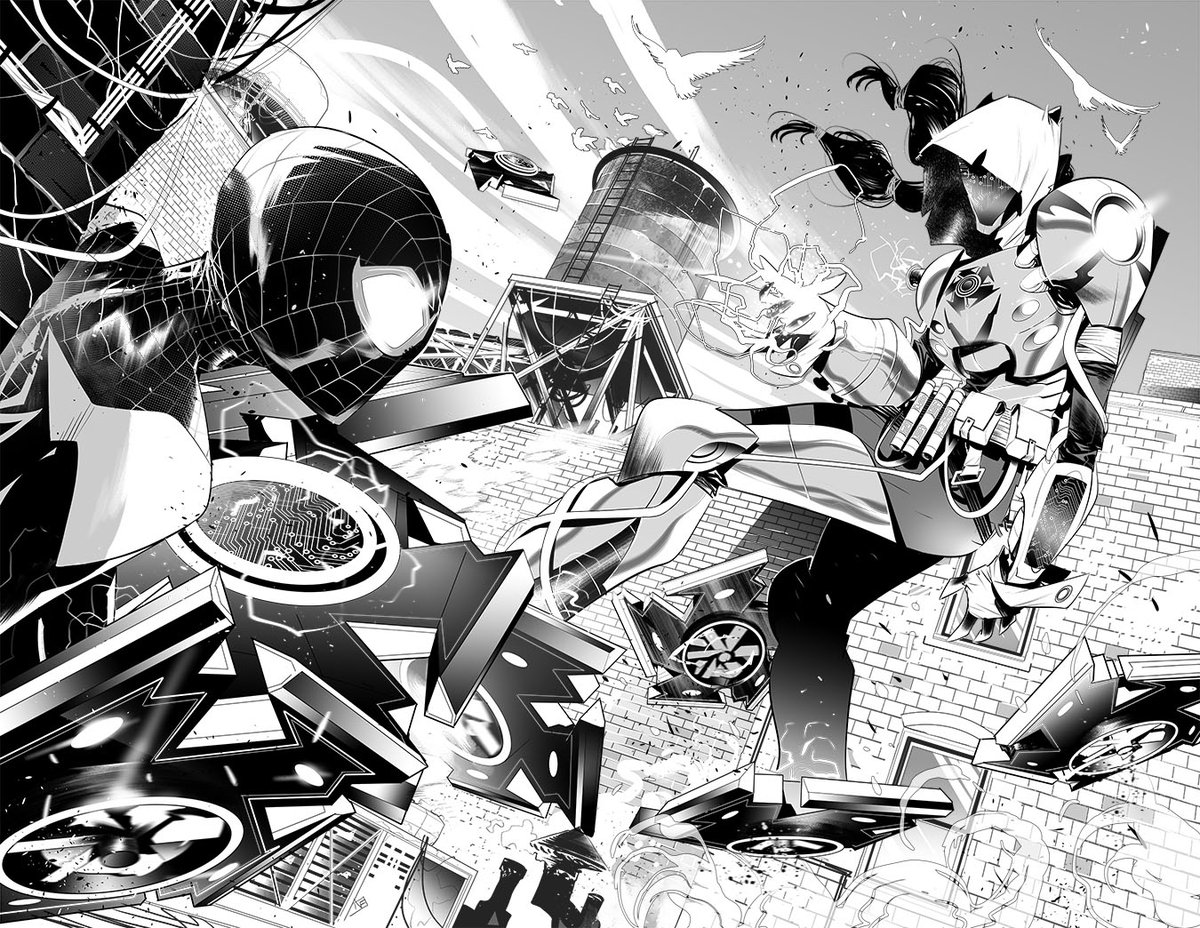 Action pages from Miles Morales Spider-Man #3!! ✍🕷 @yayforzig #spiderman #milesmorales #marvel #marvelcomics #comics