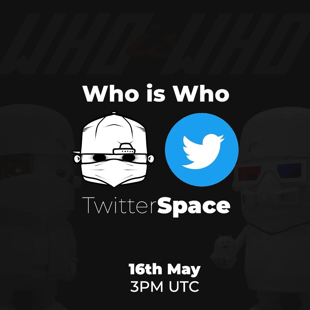 whoiswho_crew's tweet photo. Set a reminder for my upcoming Space!
WE WILL BE GIVING SOME OG and #WhoList Spots
https://t.co/m4IDRv13SP https://t.co/jK4HjuiH5V
