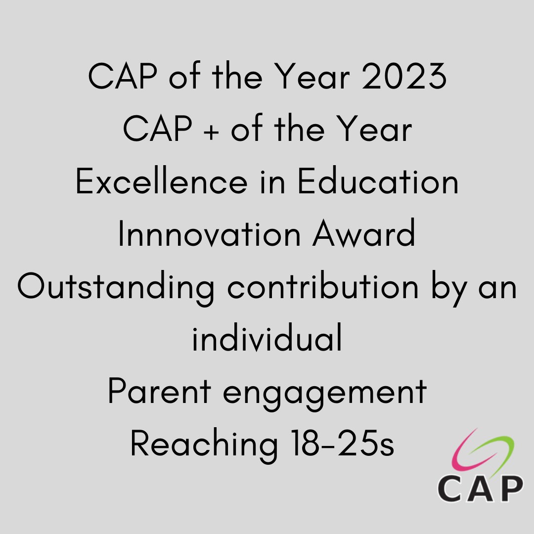 Community Alcohol Partnerships (@capuktweets) on Twitter photo We only have four days until nominations for the CAP awards 2023 close. Here's a quick reminder of all the categories. We only have four days until nominations for the CAP awards 2023 close. Here's a quick reminder of all the categories.