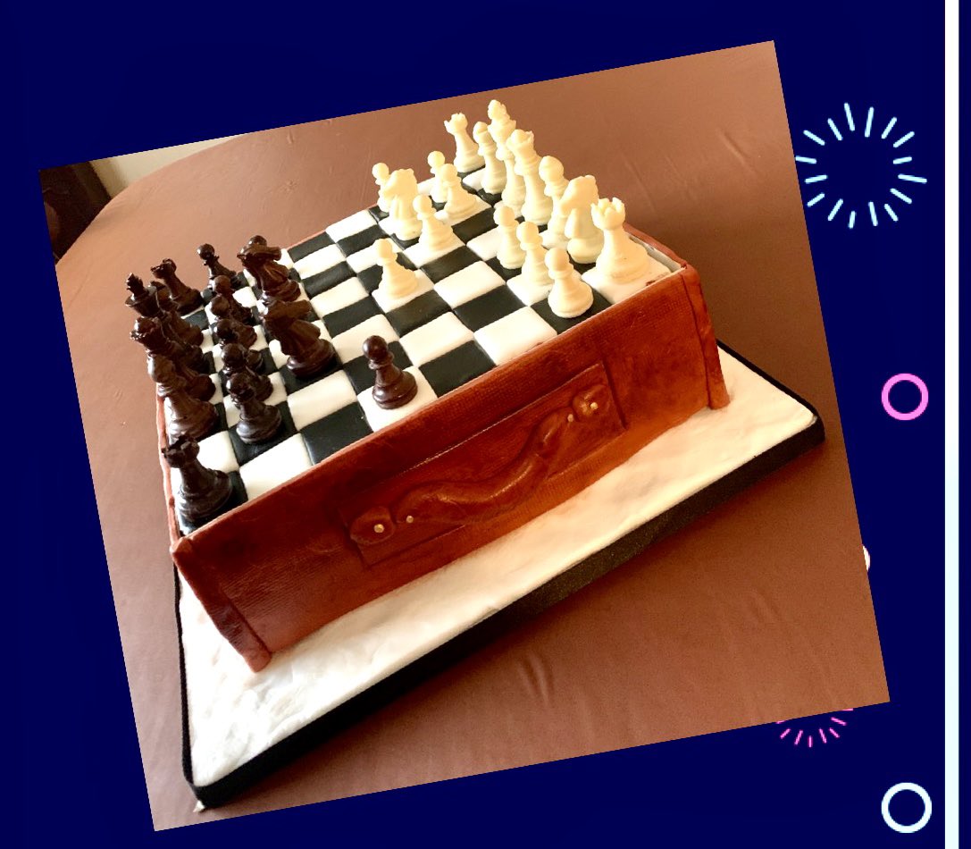 Chess cake … … #Birthday2023 #cakedesign #cakedesigner ♟️ #chessboard #cakeart