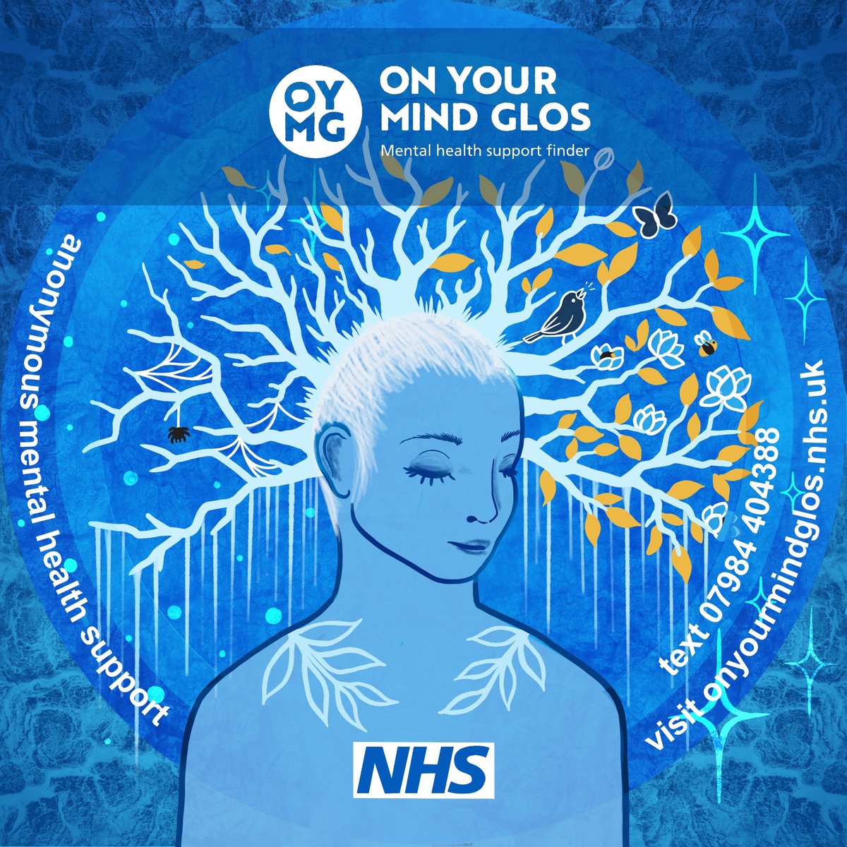 lunalotusuk's tweet photo. It's mental health awareness week 🧠✨️

At the start of the year I was commissioned by the NHS to create two illustrations for @onyourmindglos  - an online mental health resource finder for under 25s. https://t.co/2N4uCPkygi