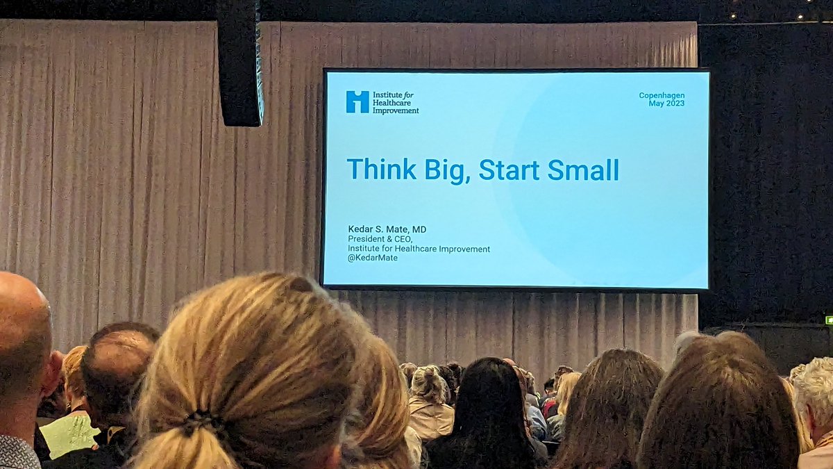 An inspiring keynote by @KedarMate. Think big, start small - Build unity, trust and hope to provide better care. #Quality2023 #IHIF2023