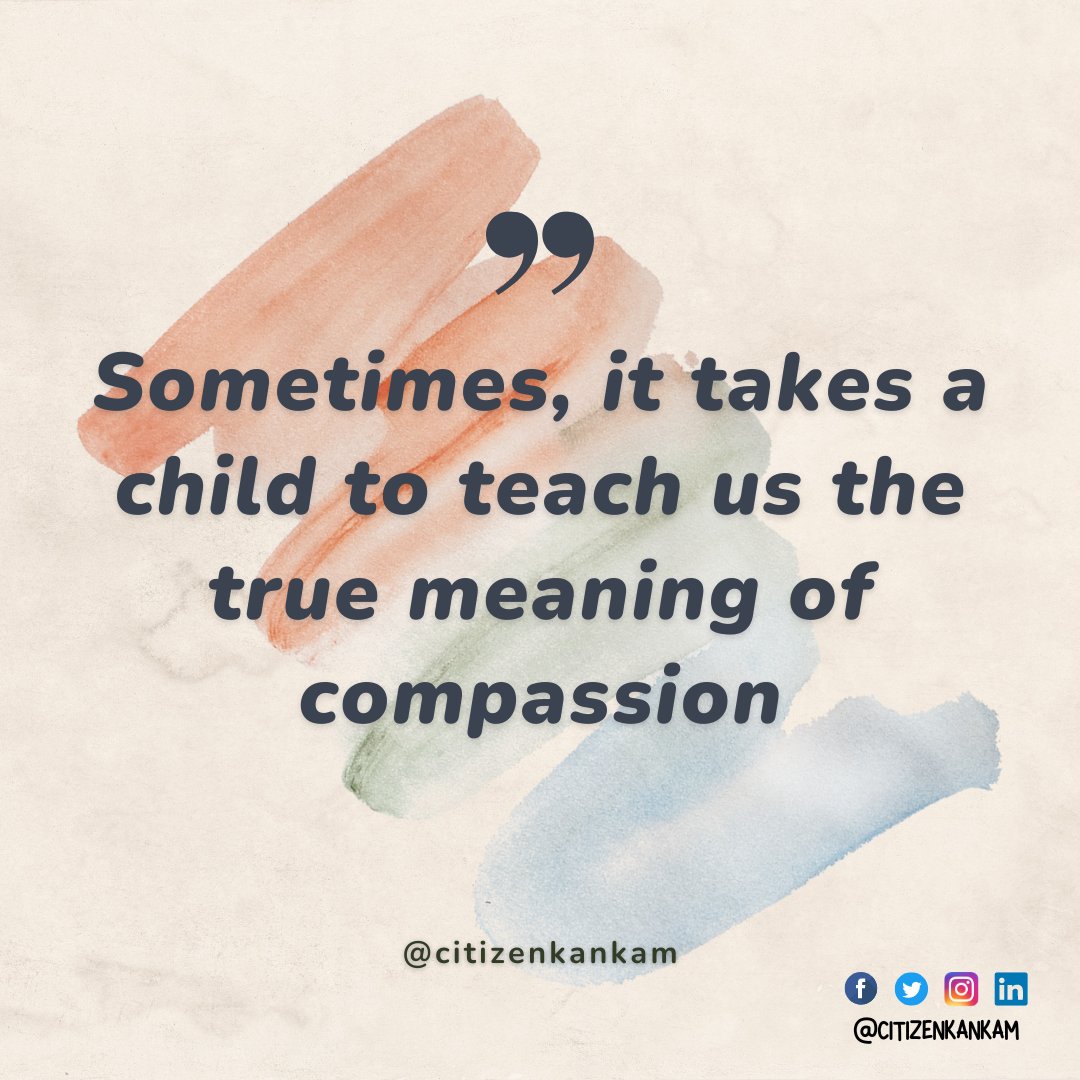 citizenkankam's tweet photo. Sometimes, it takes a child to teach us the true meaning of compassion. Created with @canva #compassion #love #citizenkankam #journeytolearning @MicrosoftFlip @wakelet https://t.co/MBMZ109utK