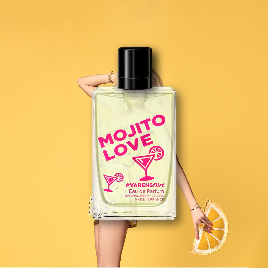 Misket Limonu, nane, hindistancevizi suyu…  Hayır hayır, lezzetli bir kokteylden değil, meyvemsi, çiçeksi ve musk notalarıyla oluşturulan Mojito Love parfümümüzden bahsediyoruz...🍸⁣
⁣#UlricdeVarens #MojitoLove #EaudeParfum