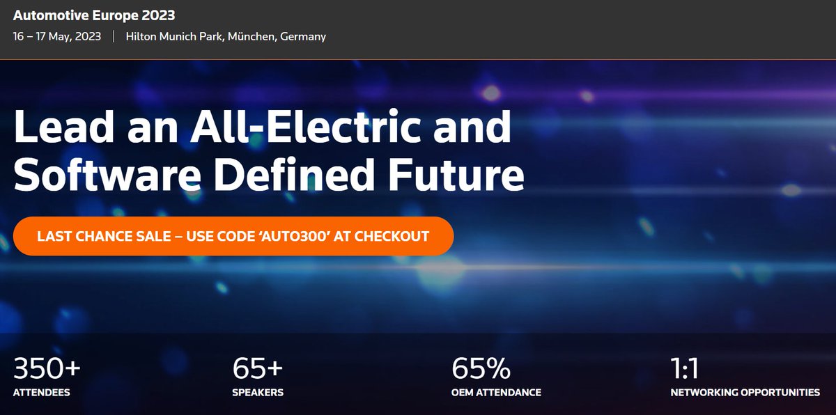 🎯 Our DG Vehicles <a href="/Twittema/">Eric-Mark Huitema</a> will be leading a dedicated session at <a href="/reutersevents/">Reuters Events</a> #AutomotiveEurope2023 with our Premium Members <a href="/NIOGlobal/">NIO</a> &amp; <a href="/PolestarCars/">Polestar</a>, presenting how #EVs make a real impact in sustainability &amp; innovation in software solutions ⚡
events.reutersevents.com/automotive/aut…