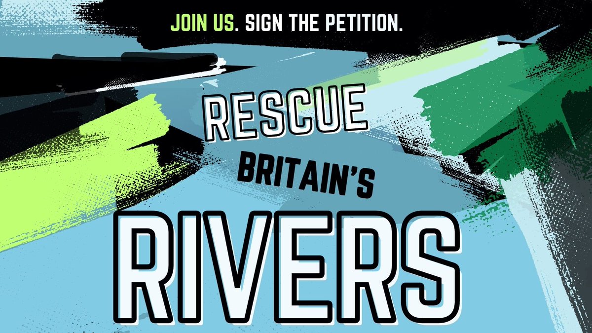 📢Our rivers are in CRISIS. EVERY SINGLE river in England is polluted beyond legal limits. Will you give rivers your voice and help us to #RescueBritainsRivers? Sign our new petition calling on all politicians to restore our rivers to health by 2030 🌊 👉you.38degrees.org.uk/p/rescueourriv…