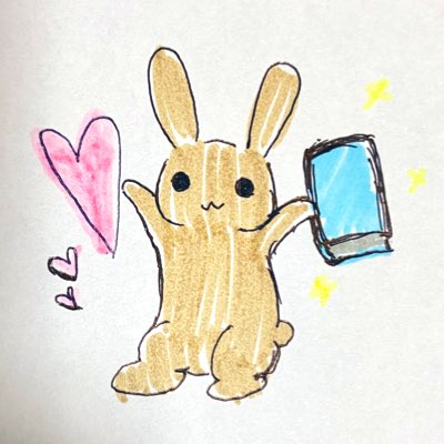 choco_rabi_book's tweet photo. プロフ画像、とても久しぶりに変えました、しょこらび@読書垢です！
以前は不思議の国のアリスのフィギュアの画像でした😌

下手な絵ですが、自分の好きなショコラ(色)とうさぎと、本を。

今後ともよろしくお願いします😊

#新しいプロフィール画像 #読書垢 https://t.co/lK2jCQbiYy