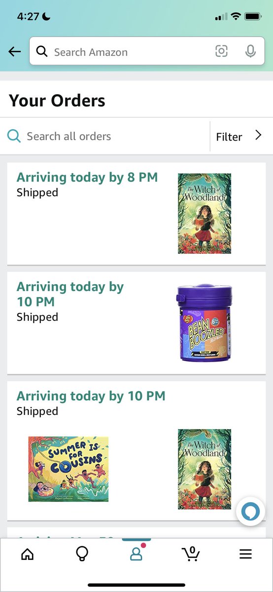 MrsOotstoot's tweet photo. Today is the day I get to introduce @LaurelSnyder ‘s beautiful book to two of my favorite readers. 🤗
Also, this week is the week my #djcrew gets to Beanboozle their special guest 😂 https://t.co/sQWeiXnMYz