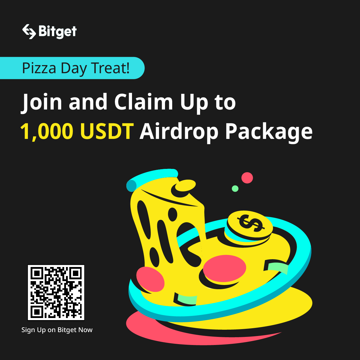 🍕 #Bitcoin Pizza Day Treat! Join and claim up to 1,000 $USDT airdrop  package! ⏰ May 16, 16:00 - May 22, 16:00 (UTC+8) 👉 Click the link to know  more and join now: https://t.co/JPfklUcSe9