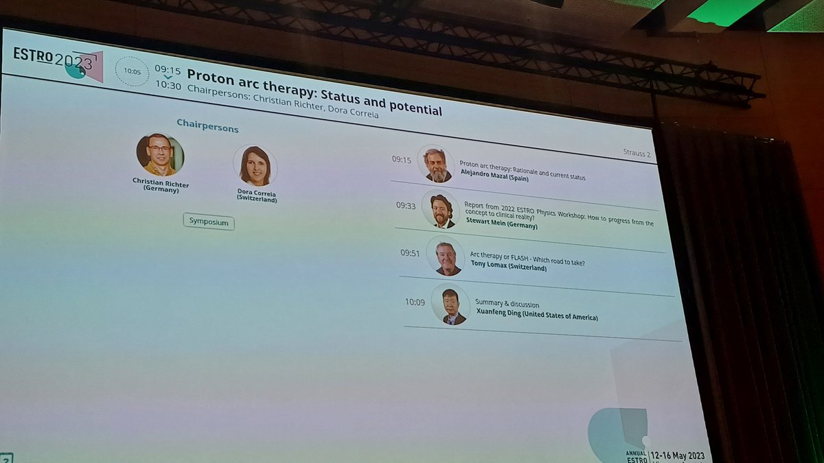 #proton arc therapy session at #ESTRO2023.

ROs, physicists and data-scientist from <a href="/HumanitasMilano/">Humanitas Milano</a> team are here to learn ... waiting to start proton center in our deparment!
<a href="/MartaScorsetti/">marta scorsetti</a>