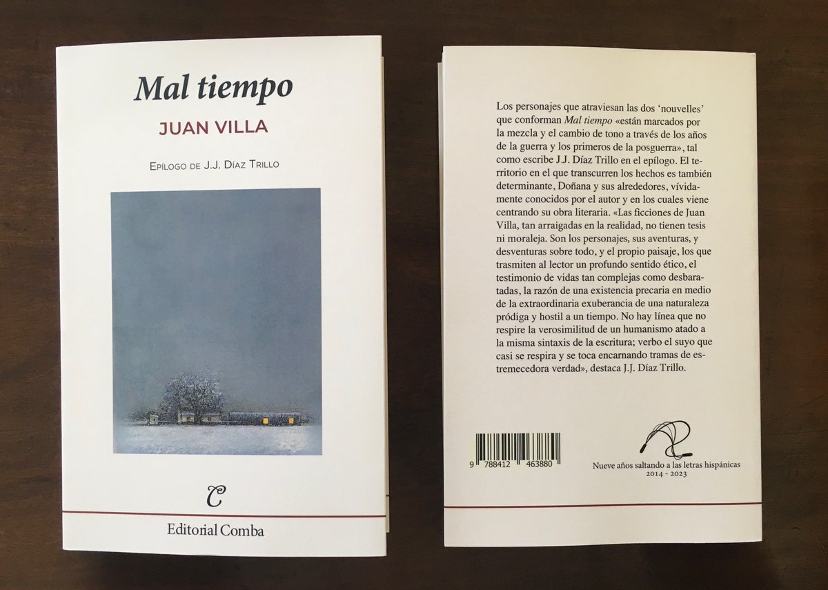 EditorialComba's tweet photo. «¡Pero quién coño es el que viene entrando, eh!» Así empieza #MalTiempo, primera de las dos nouvelles que conforman el aplaudido nuevo libro de Juan Villa. Seguid leyendo en este enlace:
https://t.co/FAAXoyMCN7 https://t.co/vZ2XrW1P24