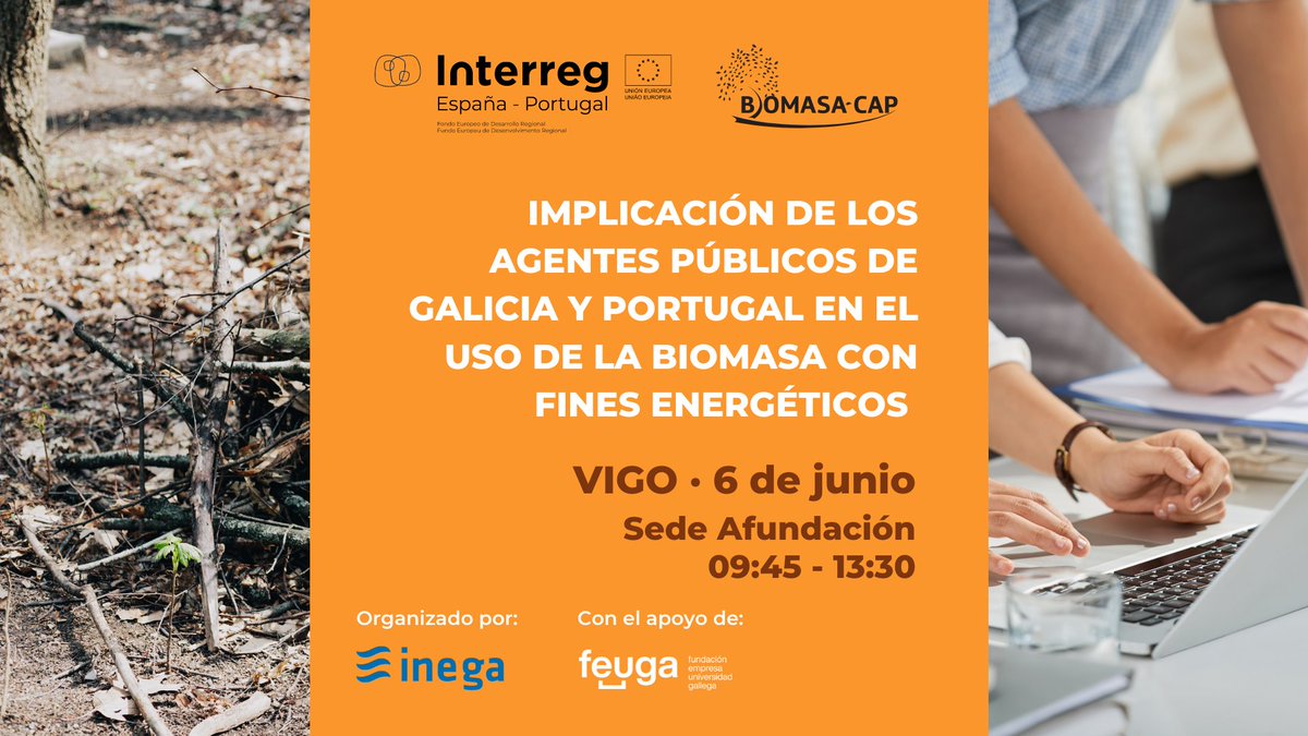 #EncuentroTransfronterizo que organiza el <a href="/inega_gal/">Instituto Enerxético de Galicia</a> con la colaboración de <a href="/FEUGA_20/">FEUGA</a>. ¡Reserva un hueco en tu agenda!

📌 6 de junio de 2023
📌 Sede Afundación. Vigo
📌 09:45 h a 13:30 h

INSCRIPCIONES: forms.office.com/e/GDDLLiSzed

<a href="/CT_EnergyLab/">Energylab</a> <a href="/uvigo/">Universidade de Vigo</a> <a href="/ipvc_twit/">IPVC</a> <a href="/inegi_portugal/">INEGI driving science & innovation</a>