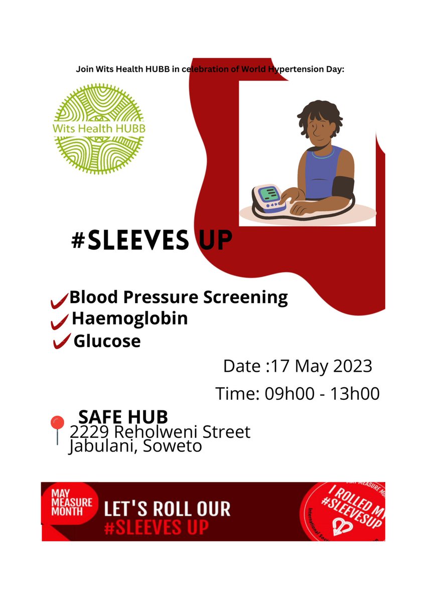🥳 come join us as we celebrate World Hypertension Day🥳