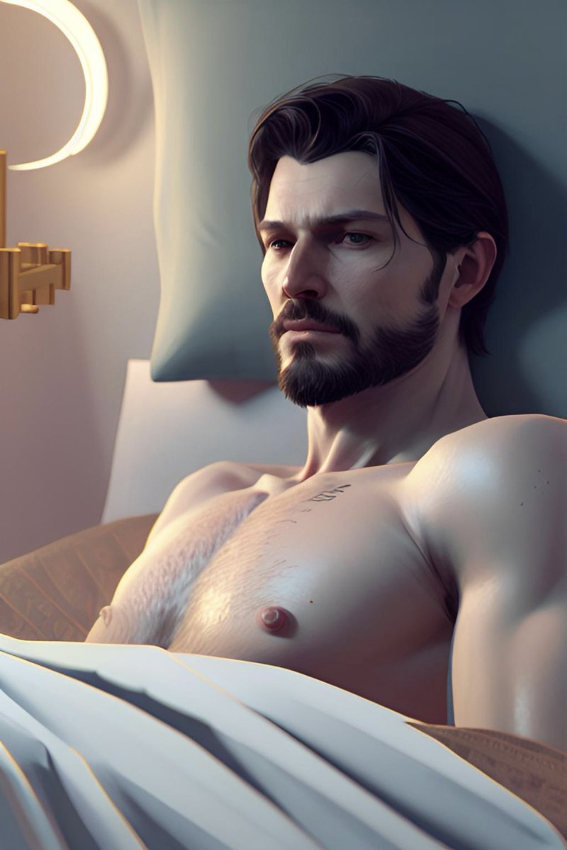 picGart's tweet photo. Sweet dreams.
#gay #GoodNight #hotguy #AIart https://t.co/SYLdjn5VLn