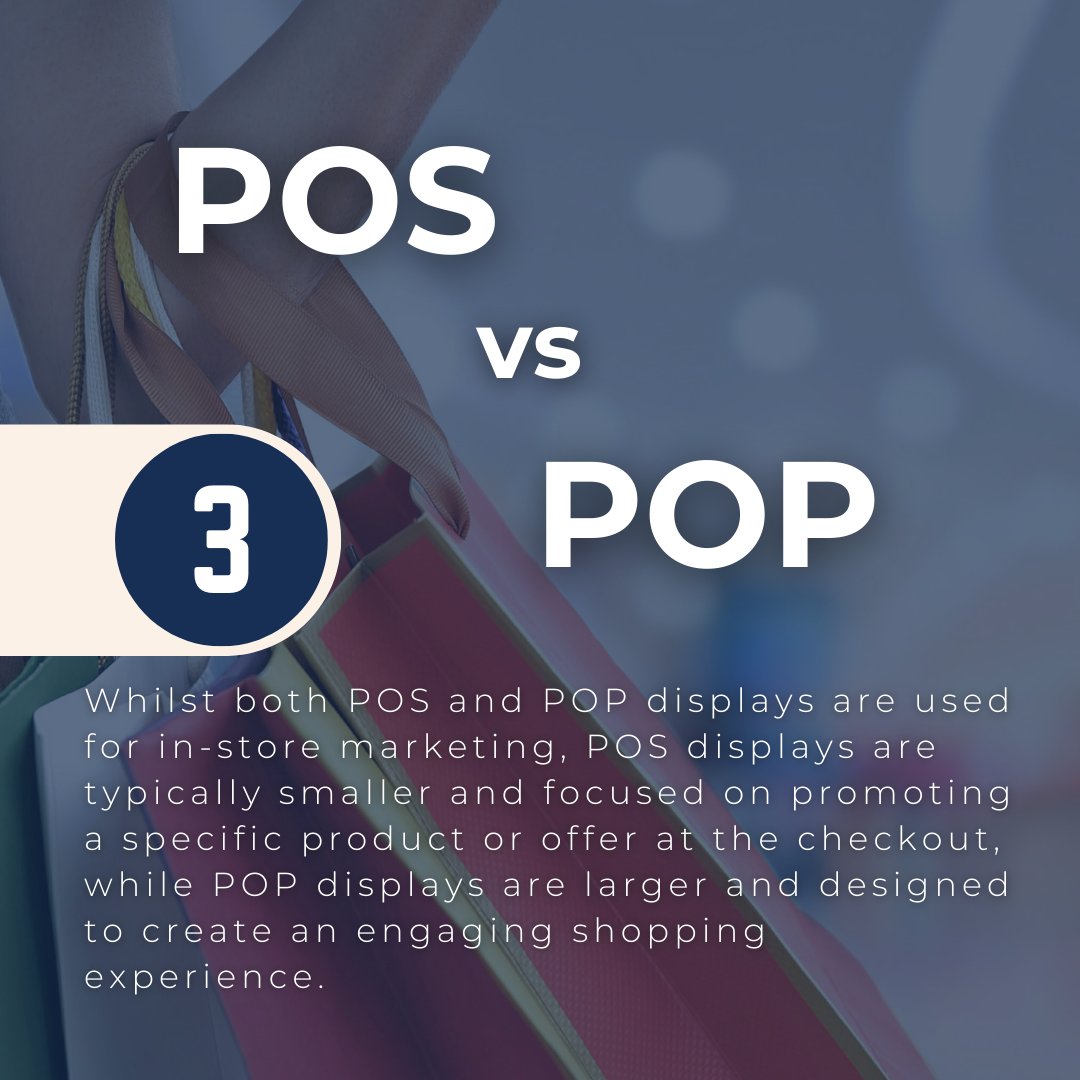 POS (Point of Sale) and POP (Point of Purchase) displays are both types of in-store marketing displays, but they serve slightly different purposes. Find out more 👇

#FaberExposizeUK #retail #branding #wideformatprint #largeformatprint