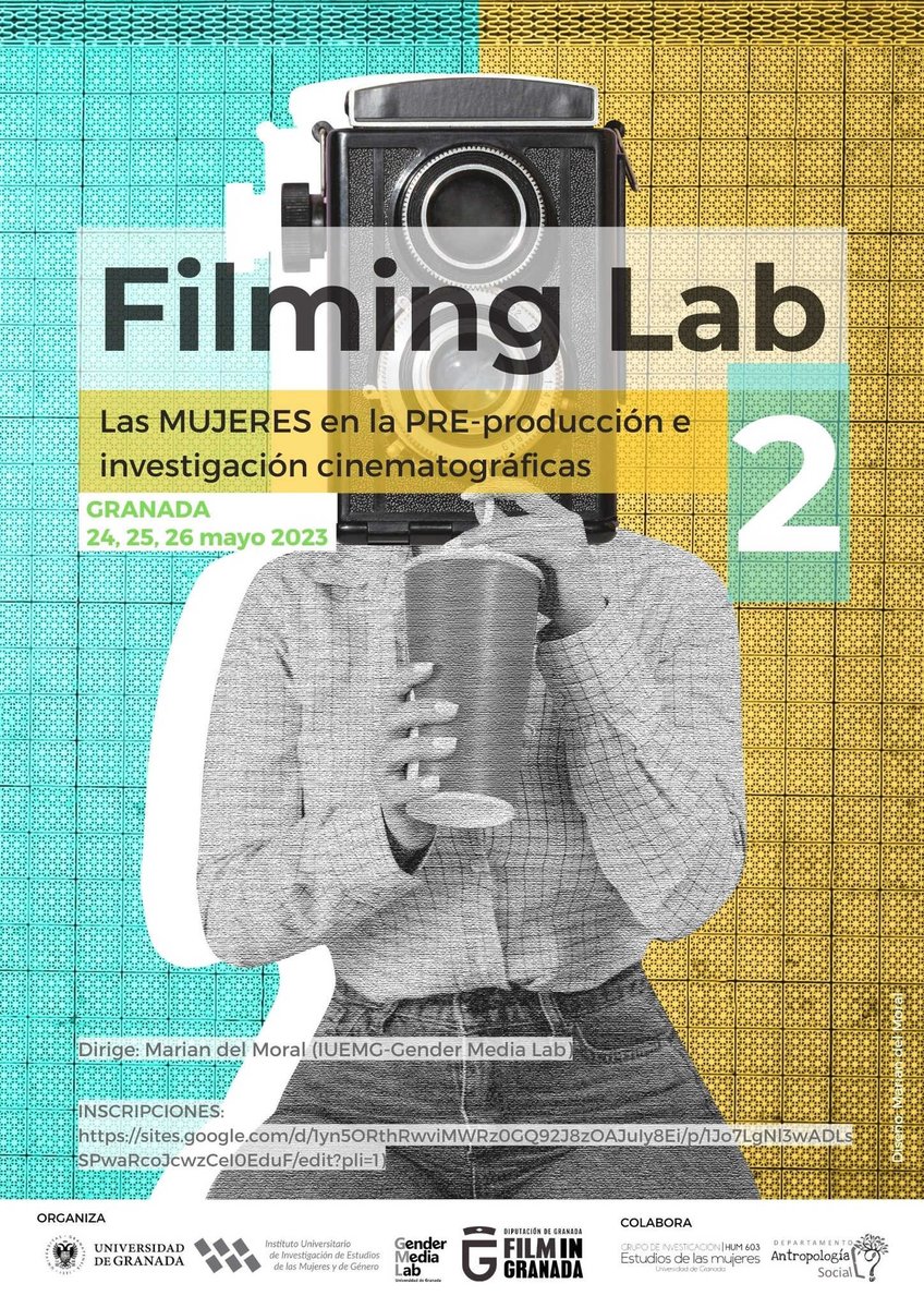 filmingranada's tweet photo. FILMING LAB 2! A solo 10 dias de la segunda edición de #FilmingLab, encuentro organizado por @gendermedia_Lab y @filmingranada. Este año está dedicado a la dirección de casting, el guion y la investigación cinematográfica.🎬✨
👉https://t.co/xdvrhuAgq0 https://t.co/Sypw5Y8vkZ