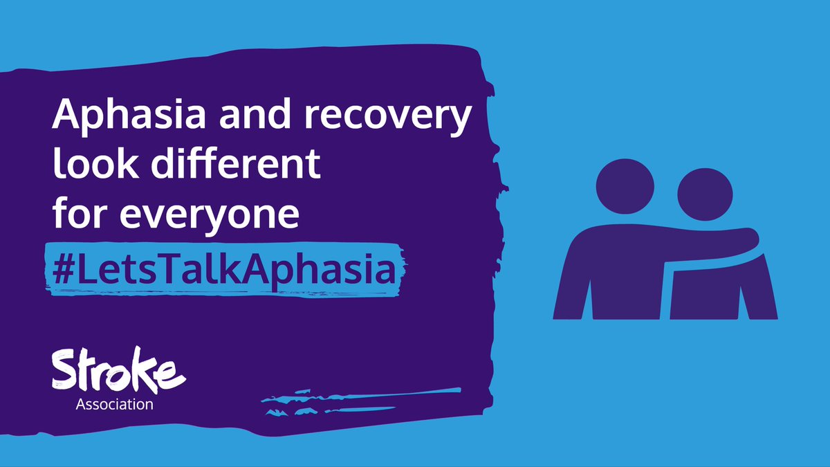 #LetsTalkAphasia @TheStrokeAssoc 
Nearly two-thirds of stroke survivors have a communication problem due to a stroke such as aphasia or dysarthria.