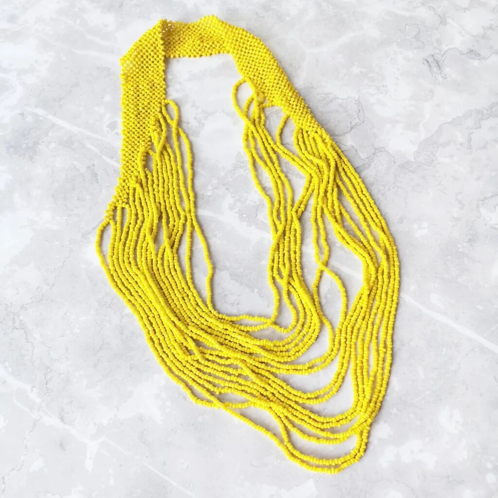 LiveLagom's tweet photo. This week we will be showcasing you our best sunny pieces that you can add to your outfits for a boost of dopamine ☀️💛
This is Beaded Cascade Necklace and it's fabulous with a simple black dress or just with jeans and t-shirt 😎
.
.
.
#dopaminedressin… https://t.co/outzJmEWBS https://t.co/M3KzbtG4bJ
