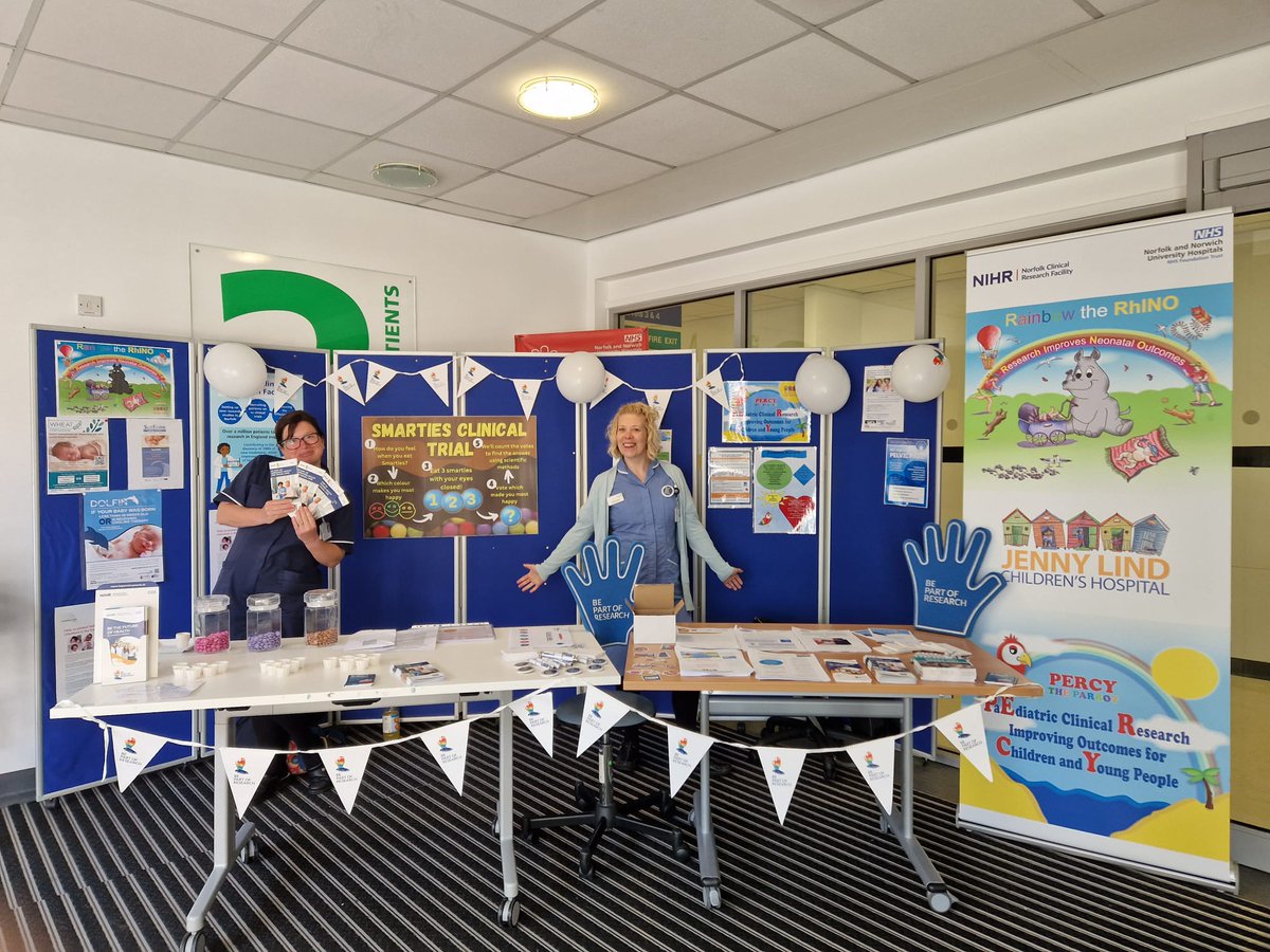 Our Women's and Children's Team will be in the West Atrium outpatients today between 0930-1600 to promote #ICTD2023. Come and meet the team, learn about the hundreds of studies that the NNUH are currently running and consider joining us #bepartofresearch