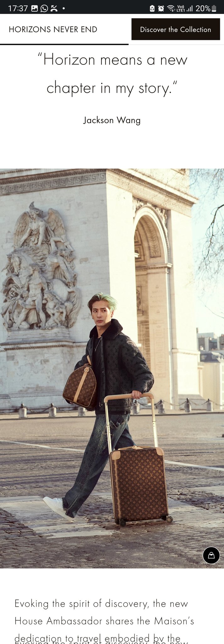 Jackson Wang for Louis Vuitton: Travel with the House Ambassador