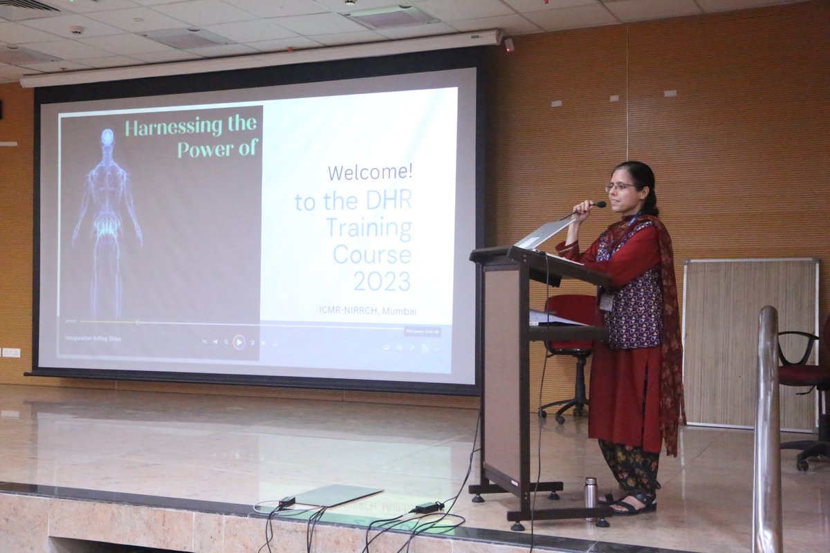 icmrnirwoh's tweet photo. DHR course on 'Harnessing the Power of Immunology in Medicine: Tools, Translation &amp; Therapy' (#HPIM2023) was inaugurated by Dr Jayanta Bhattacharya (THSTI) with overview on identifying, development &amp; optimizing broadly neutralizing antibody based therapeutics for HIV &amp; SARS-CoV-2 https://t.co/hkz7ELCdpd