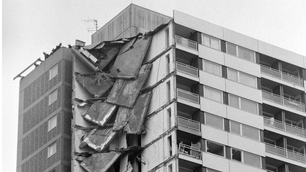 TowerBlocksUK's tweet photo. 55 years ago today Ronan Point partially collapsed following a gas explosion, causing the death of 5 people and injuring many more. The lessons of Ronan Point still have not been learned with many similar Large Panel blocks across the UK still at risk https://t.co/hRkggSdyCK https://t.co/8AIhMytdrp