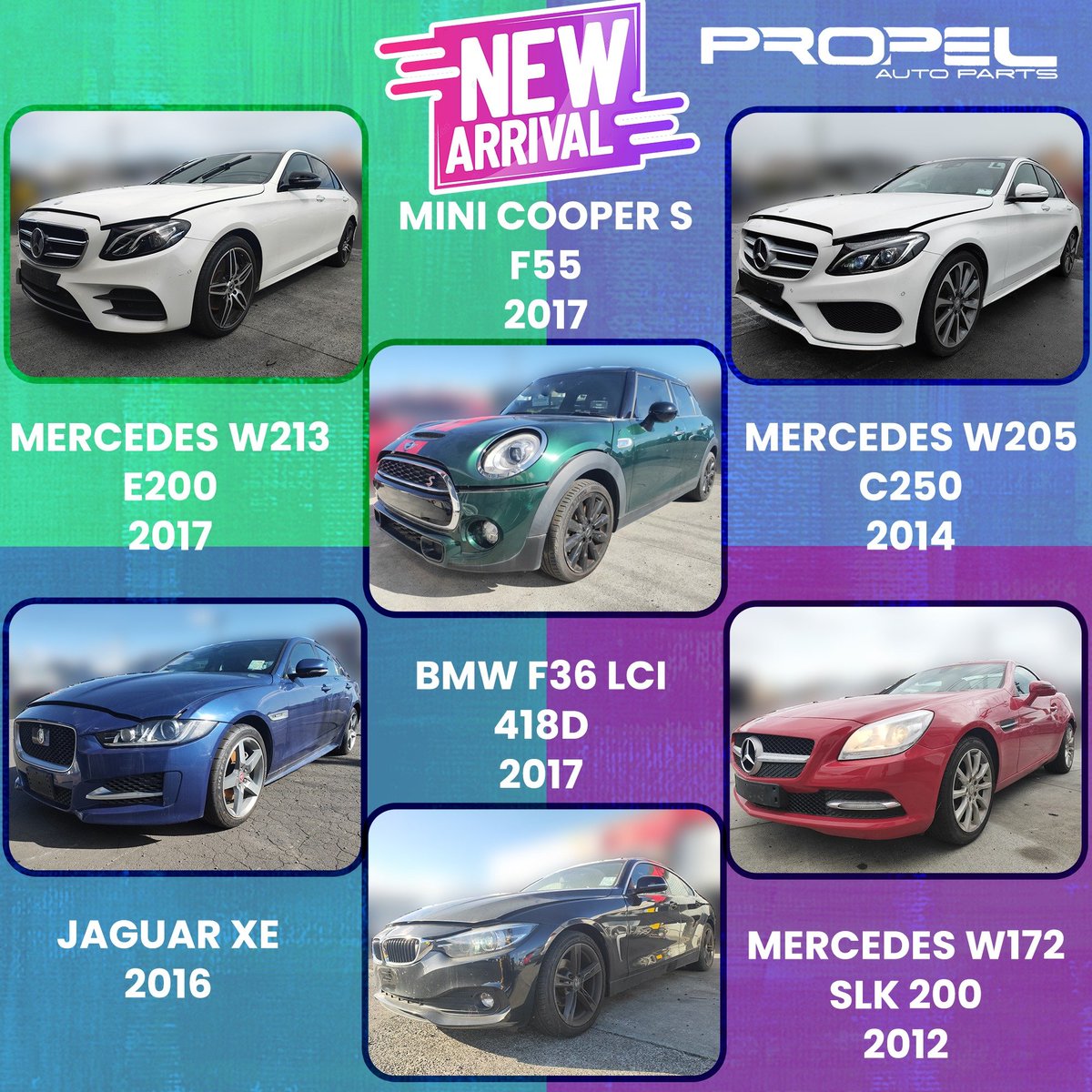 propelauto's tweet photo. 🔥🔥New Arrival Cars arrived at #PropelAutoParts 🔥🔥
Let's begin your order & grab parts for your cars👇😎🙍♂️✍️
#W205 #C250 #W213 #E200 #F36 #418d #MiniF55 #JaguarXE #R172 #SLK200 #Singapore #ScrapYard #ScrapCar #SalvageCar #GenuineParts #ContiCars #Luxurycar #Newarrivals #Grab https://t.co/efP0CT9ual