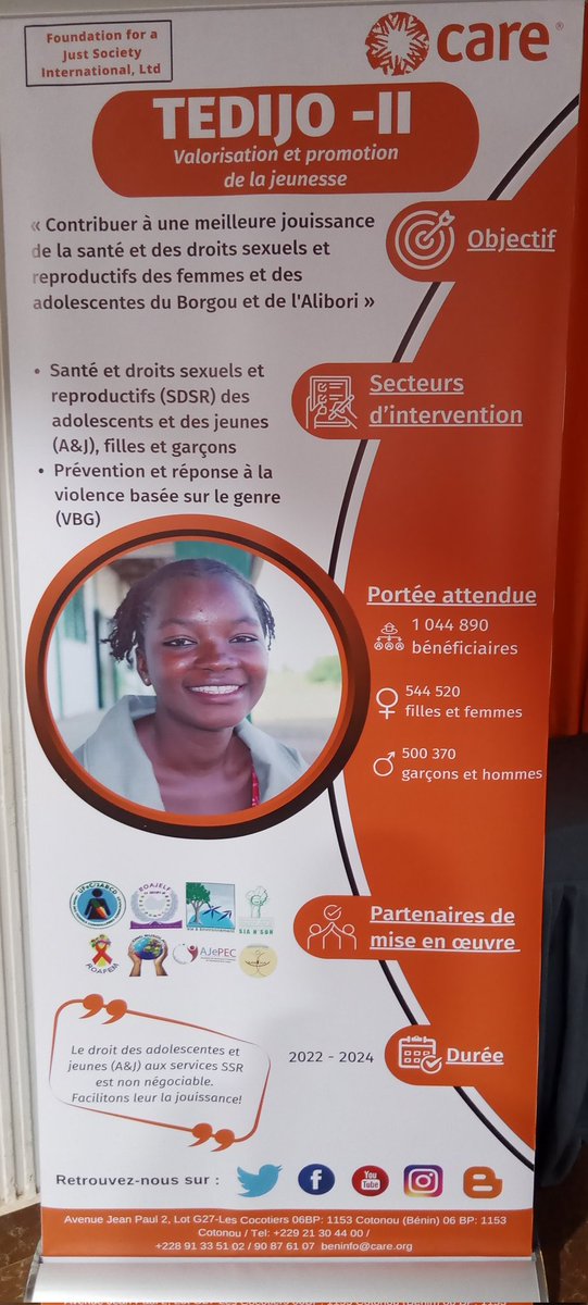 CyriaqueSkponm1's tweet photo. 🎉 Le succès du projet #TEDIJO1 a conduit au lancement de la phase 2, mettant l'accent sur l'égalité des genres et les droits humains pour protéger les droits des femmes, des filles et des personnes handicapées. #TEDIJO2 #DroitsDesFemmes https://t.co/dM5omTZoj8