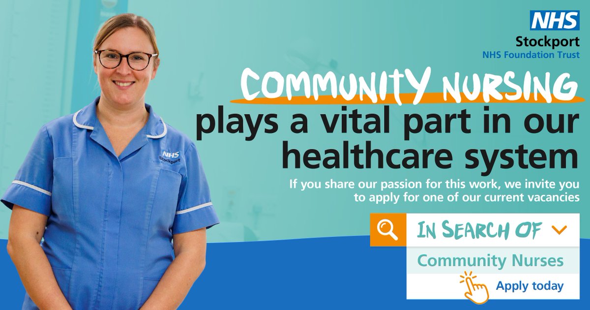 Our teams at @StockportNHS value the personal connections we make with our patients and the difference we can make in their lives 💙 Does this sound like a career path you'd love to follow? Enquire here ➡️ just-r.com/stockport-gene… @_Bex76