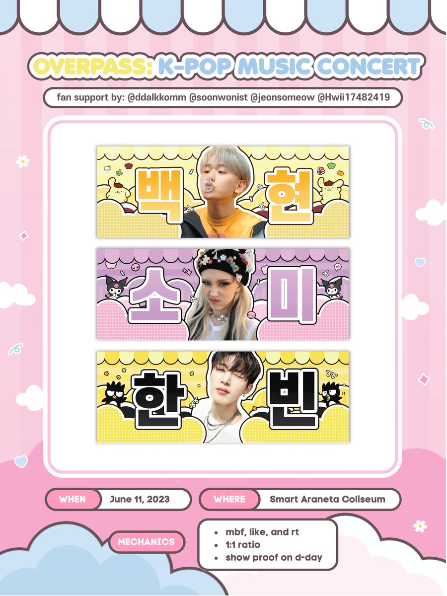 wonusom_'s tweet photo. ☁️ Heads-Up! Sommungchis, EXO-Ls, and IDs, we will be having a mini hand banner give away to those who will be at the Overpass Concert this June 11!

Mechanics:
ㅡ like &amp; RT this twt
ㅡ follow @ddalkkomm @soonwonist @jeonsomeow &amp; @Hwii17482419 

See additional info below: https://t.co/gxtas5Xh0a