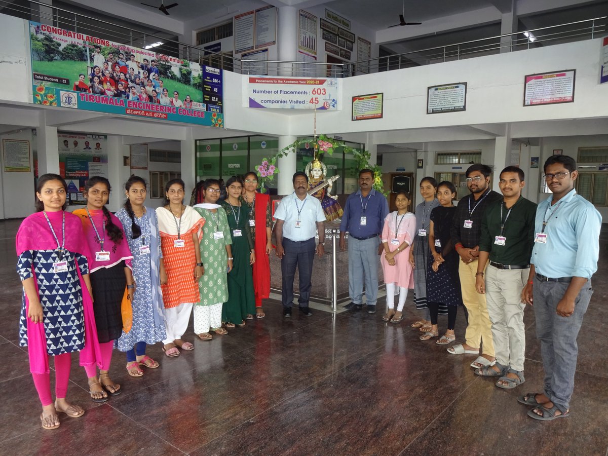 tecnrt's tweet photo. Hearty Congratulations to our 14 #TEC_STUDENTS (CSE-6, ECE-6, IT-1, EEE-2, CIVIL-2, MECH-1) who got selected for #SONATA_SOFTWARE https://t.co/SIciplYP8V