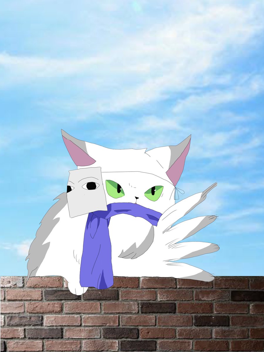 S0ul_sol's tweet photo. 連続猫パンチするメジェネコくん
きっと蝶か何かいたのであろう
それじゃ次回の絵でお会いしましょう！
#イラスト #デジタル #オリキャラ https://t.co/qsXLBEV4c6