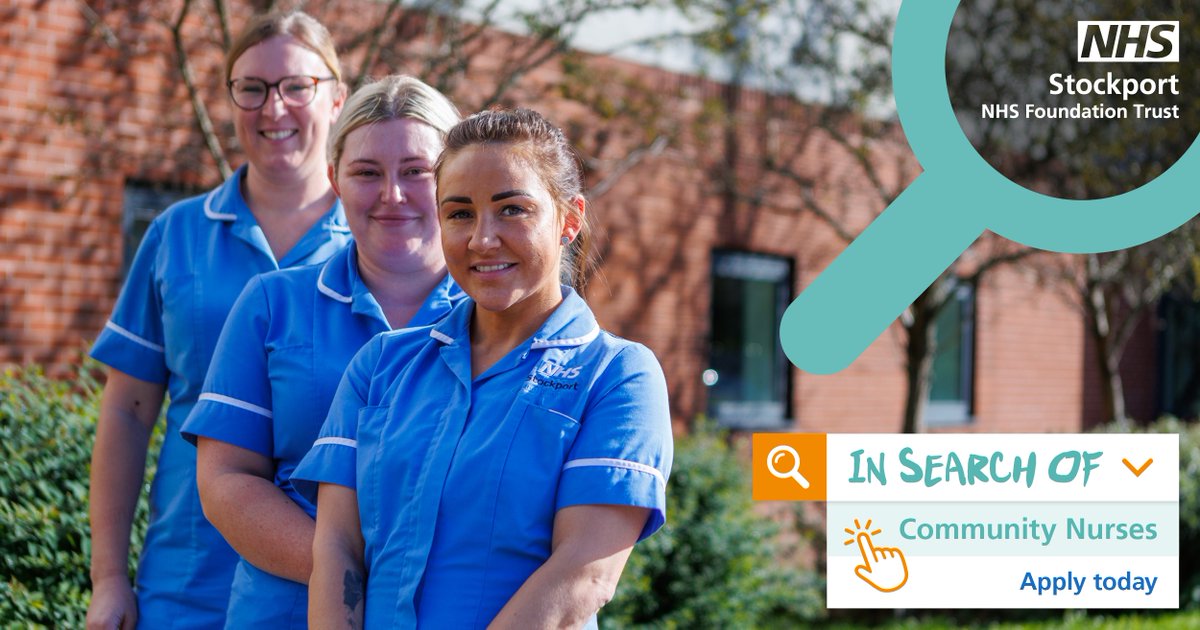 We're recruiting community nurses - register your interest today! 🙌 Our Trust is determined to build a thriving permanent workforce so that we can provide the best possible care to our patients. Interested? Enquire here ➡️ just-r.com/stockport-gene…