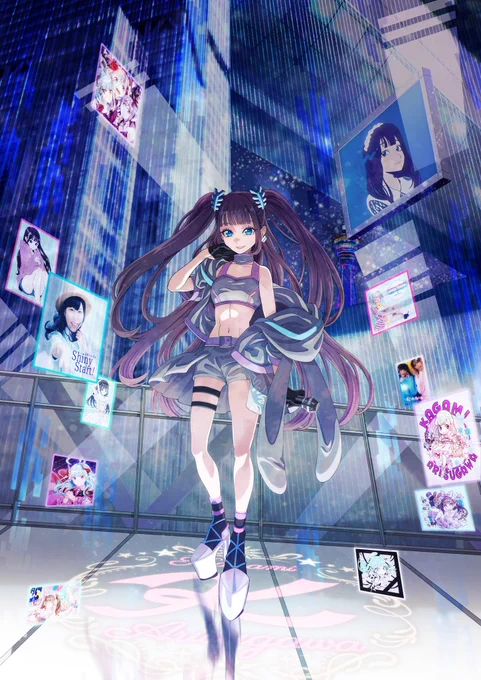 #見た人も無言で青いものをあげる