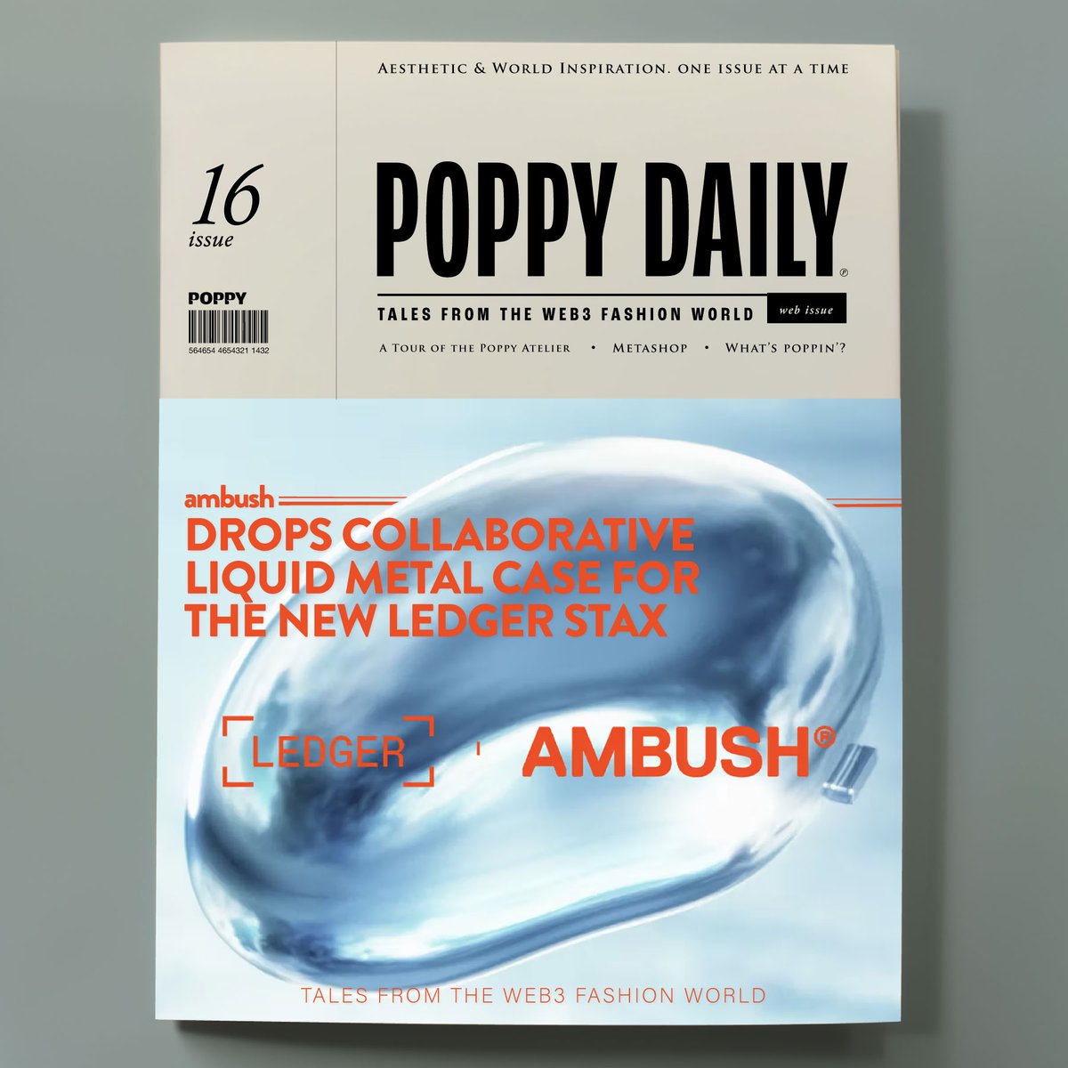 | Poppy Daily |

<a href="/ambushdesign/">AMBUSH®</a>  has come together with <a href="/Ledger/">Ledger</a>  for a cutting-edge piece of accessory that bridges fashion and #cryptocurrency and #blockchain hardware applications. The limited-edition case is designed by AMBUSH co-founder Yoon Ahn.

Photo: nftnow