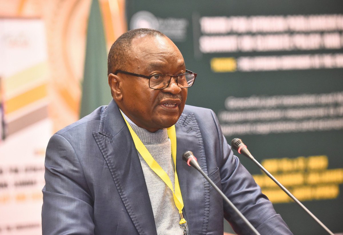 AfrikParliament's tweet image. ‘Africa needs to rethink Agricultural practices. PAP has a critical role to play in the implementation of the Climate Change and Policy -  Hon Didier Molisho, Chairperson Committee on Rural Economy, Agriculture, Environment and Natural Resources #PAPClimateEquity
@PACJA1 @UN