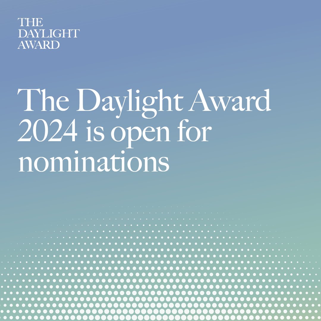 On the #UNESCO International Day of Light 2023, The Daylight Award opens 2024 nominations, in the categories:
▫️ Daylight #Research
▫️ Daylight in #Architecture
Visit our website for detailed information on how to nominate: bit.ly/3pGRewv 

<a href="/IDLofficial/">International Day of Light 16 May</a> <a href="/UIA_Architects/">UIA Architects</a>
