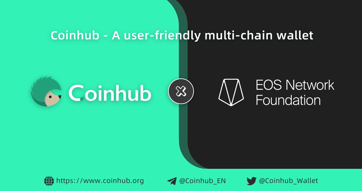 Coinhub Wallet has integrated EOS-EVM Network. Users can access EOS-EVM ecosystem now. @EOSnFoundation @EOSFoundationCN The ENF is the hub of the #EOS Network, harnessing the power of decentralization as a force for positive global change to chart a coordinated future for EOS.