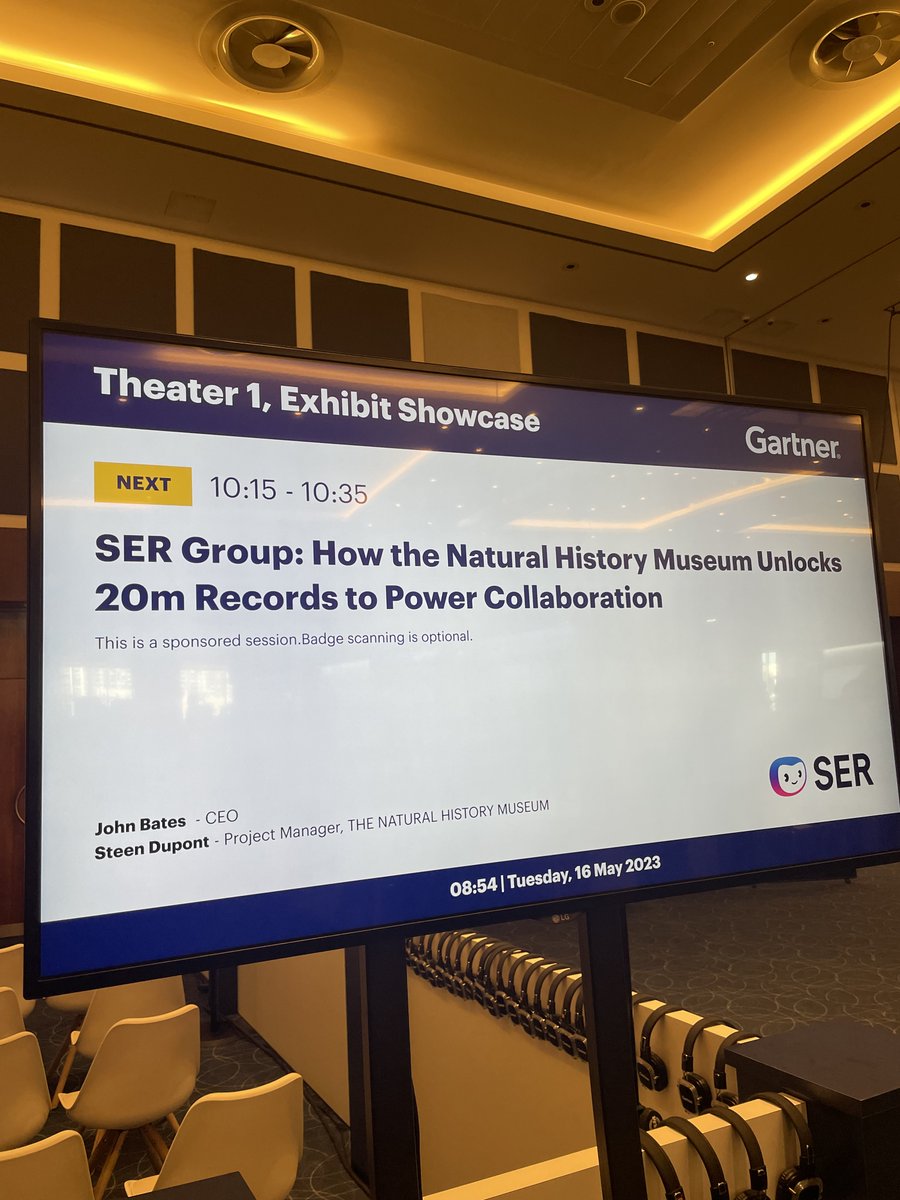 sergroup's tweet image. Today at #GartnerDW our CEO @drjohnbates is hosting a fireside chat with the legendary Dr. Steen Dupont @LegoMoth  on &apos;How the Natural History Museum Unlocks 20m Records to Power Collaboration&apos; in Theatre 1 at 10.15. Don&apos;t miss this amazing conversation!