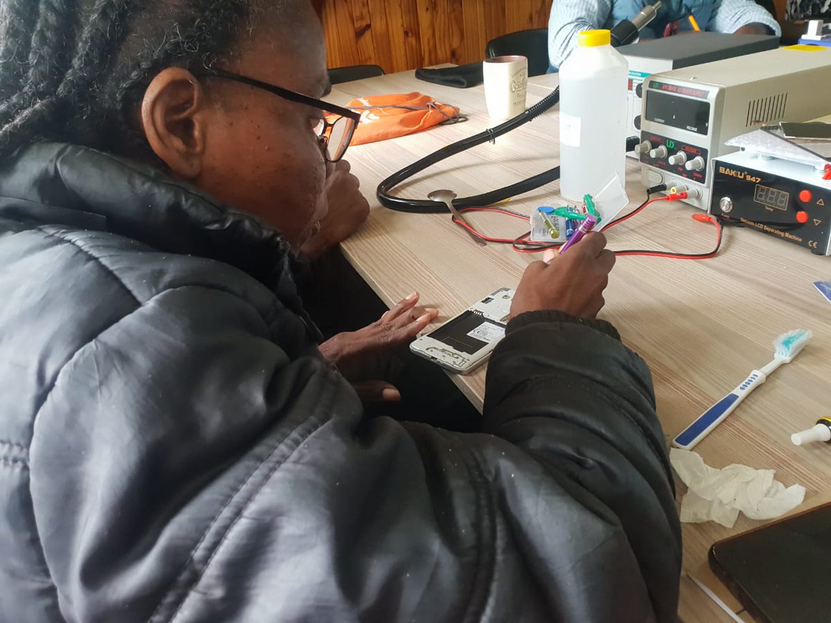 RDisabled's tweet photo. 1st group of refugees with disabilities completing their Electronic Repair Training... Yes, they now need their own tools to start working and training fellow disabled from their communities... We really can’t thank @UNHCRInnovation enough for supporting changing lives. https://t.co/XnvxVVK60B