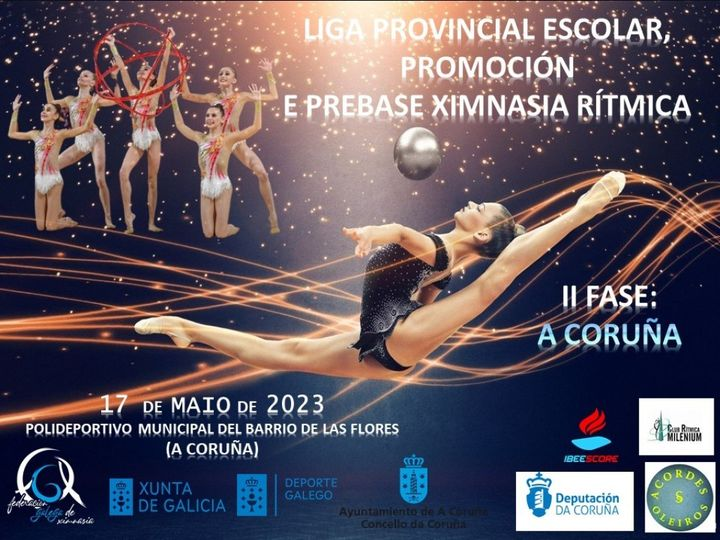📷Mañana participan as nosas ximnastas na II Fase provincial sorte a todas📷📷📷
*-prebase:
Sara Castro 10:02
Xuvenil prebase 10:54
*-promoción:
Carlota Amor 12:59
Inés Bello 13:07
Naiara Díaz 13:11
Martina Fariña 13:17
Ruth Amor 13:27
Alevín 14:29
Infantil 14:35
Cadete 14:50