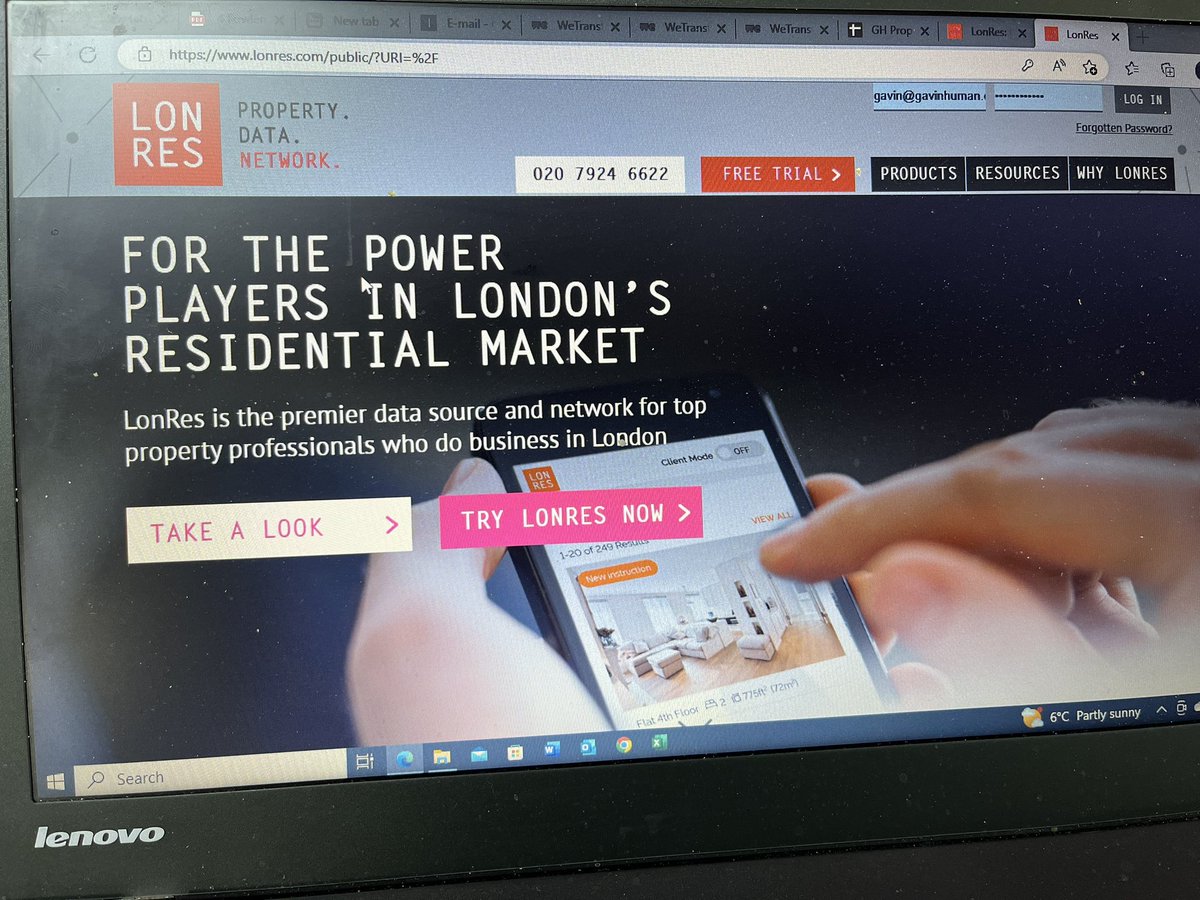 Gavin_human1's tweet photo. One of the first things I do every morning is log in to
My @LonresComLtd account. Making sure I put my clients properly in front of the right audience is so important. #gavinhuman #cambridgeestateagent https://t.co/NBmJvDD59W