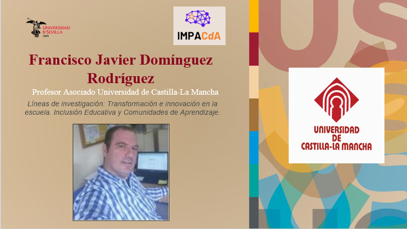IMPACdA's tweet photo. Hoy nos situamos en Castilla La Mancha, universidad a la que pertenece nuestro investigador Francisco Javier Domínguez, especialista en la transformación en innovación de la escuela y director del CEP Linares- Andújar 🏫📄💪 https://t.co/aNoXDpARtD