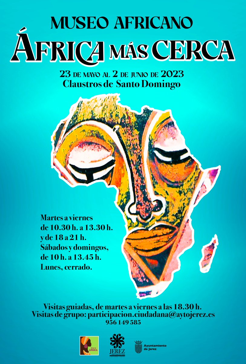 El Museo Africano lleva su exposición 'África más cerca' a Jerez de la Frontera podrá visitarse del 23 de mayo al 2 de junio. Una muestra de arte africano: de lo tradicional y moderno, cotidiano y lúdico.
@JerezVoluntaria @migsgori @CasaAfrica @afribuku @aytoJerez @CongoActual