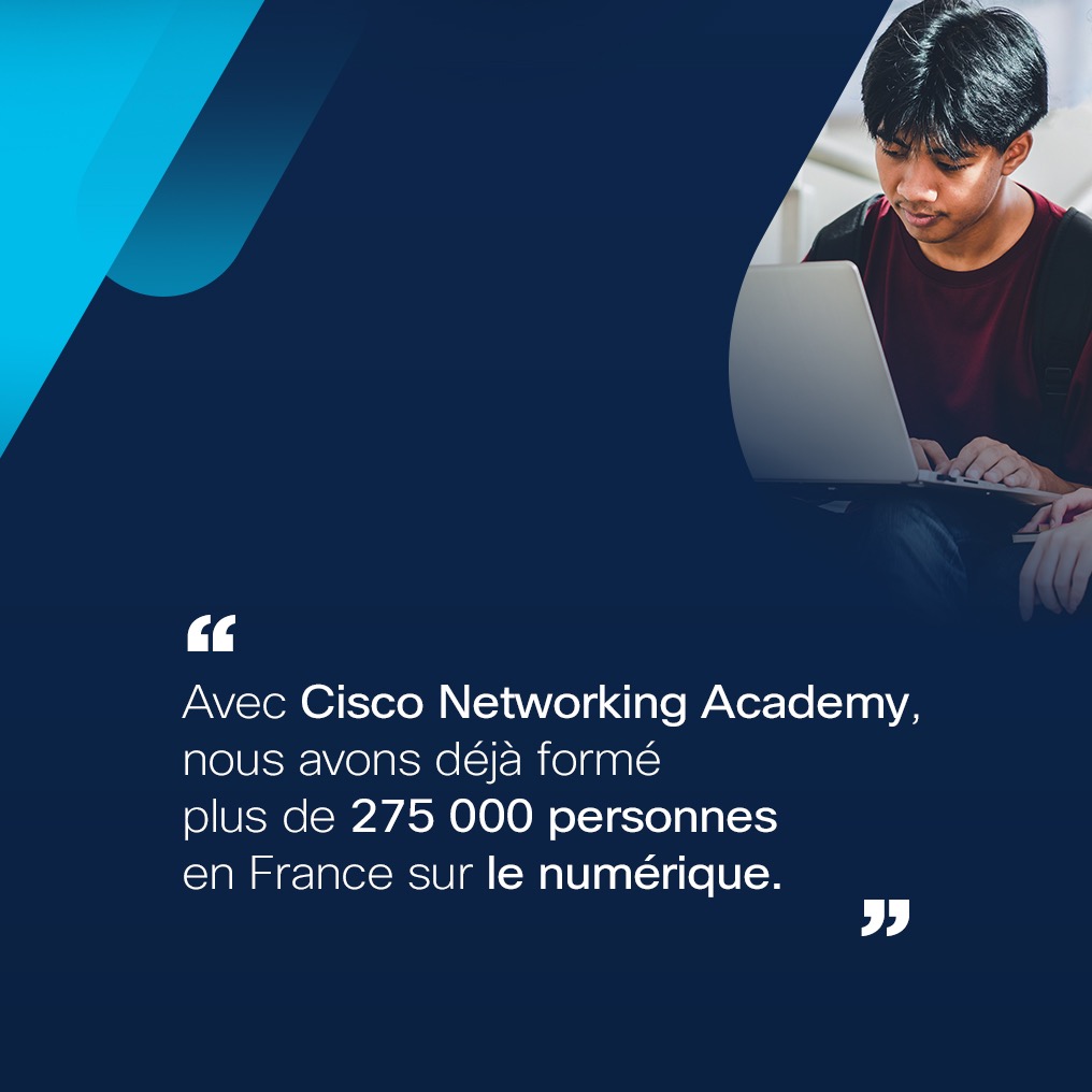 CiscoFrance's tweet photo. En 25 ans, l’environnement IT a évolué… les menaces aussi. 🌐 

🎓 C’est pourquoi, nous formons chaque année des milliers de personnes à la #cybersécurité via @CiscoNetAcad. 

+ d'infos : https://t.co/IEP1bX3Ms1 
#NetAcad