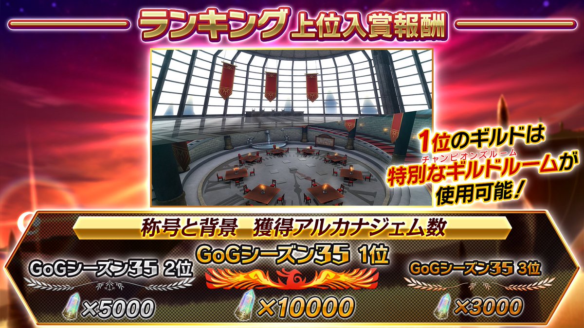 saoif_gameinfo's tweet photo. ■アップデートのお知らせ
5/17（水）13:00～17:00 メンテナンス後より

《最強のギルドを決めるランキングイベント！》
▼『Guild of Guilds』シーズン35

《大量のメモリア硝石をGET！》
▼メモリア総力戦 ダロス・ザ・クロスギガス

ほか

#SAOIF https://t.co/jHJXwPlqu0