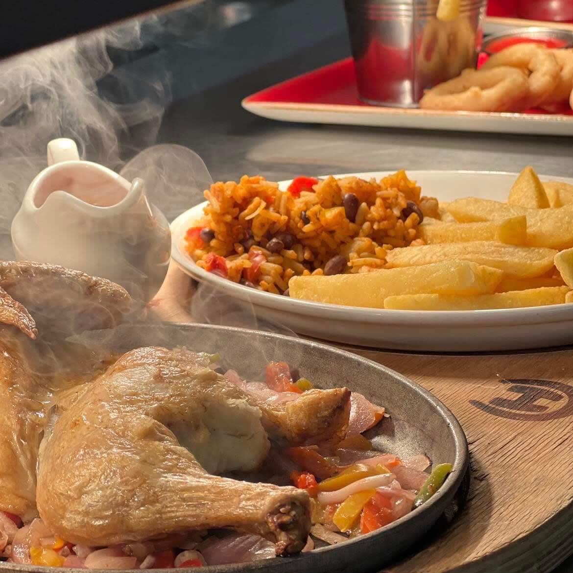 TUESDAY 

Mix it up deal…
Choose your protein, 2 sides and a sauce.

#mixandmatch #halfroastchicken #mixitup #tuesday #dailydeal #offers #budgets #doncaster