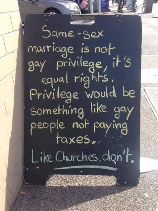 Same-sex marriage is not a gay privilege sydesjokes.blogspot.com/2023/04/same-s…